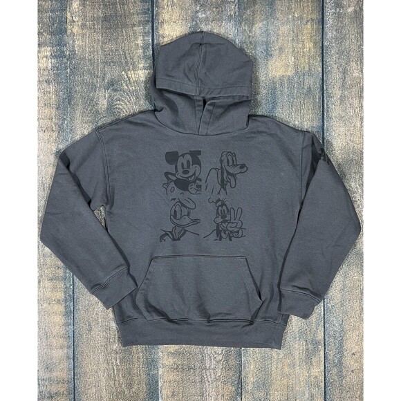 GAP Kids Size XXL 14/16 Disney Relaxed Graphic Hoodie! Dark Gray! Mickey Pluto - Picture 1 of 9